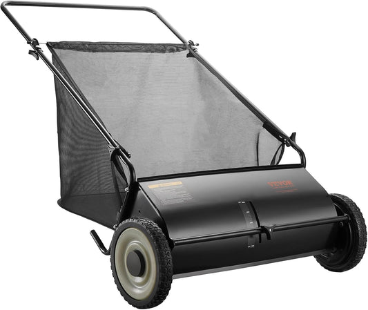 LawnMaster | Hand-Push Lawn Sweeper with Extra-Large Collector